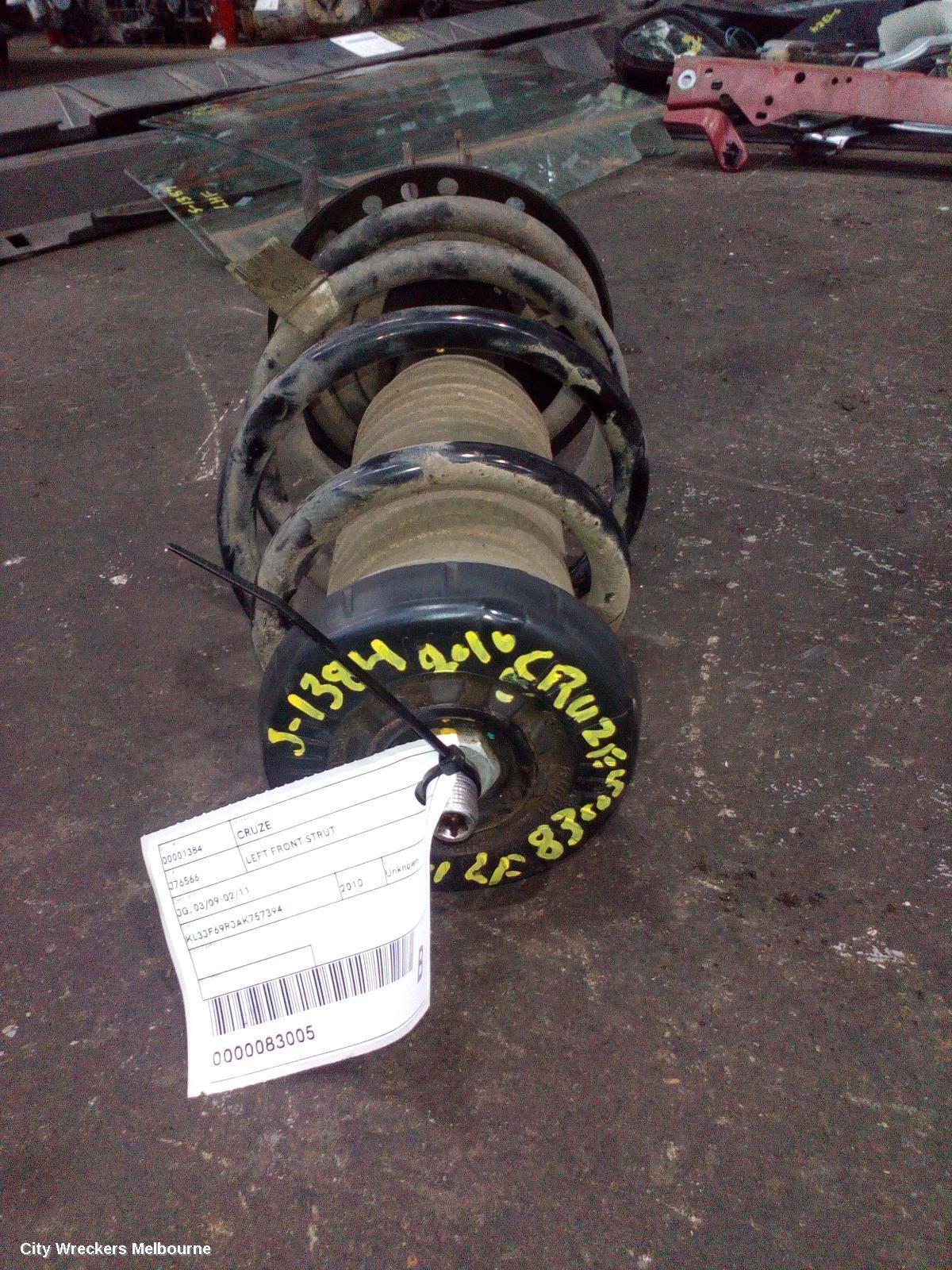 HOLDEN CRUZE 2010 Left Front Strut