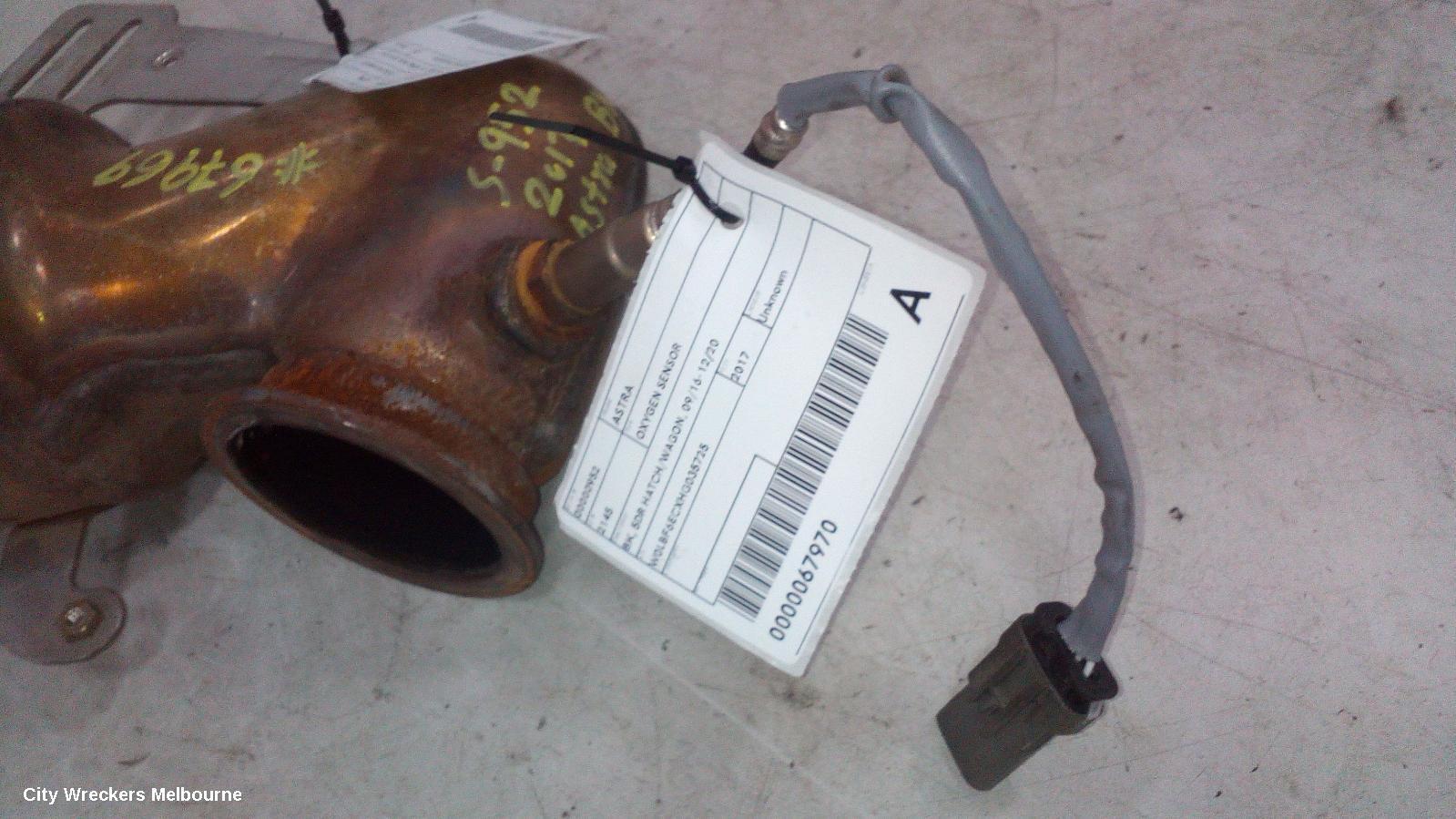 HOLDEN ASTRA 2017 Oxygen Sensor
