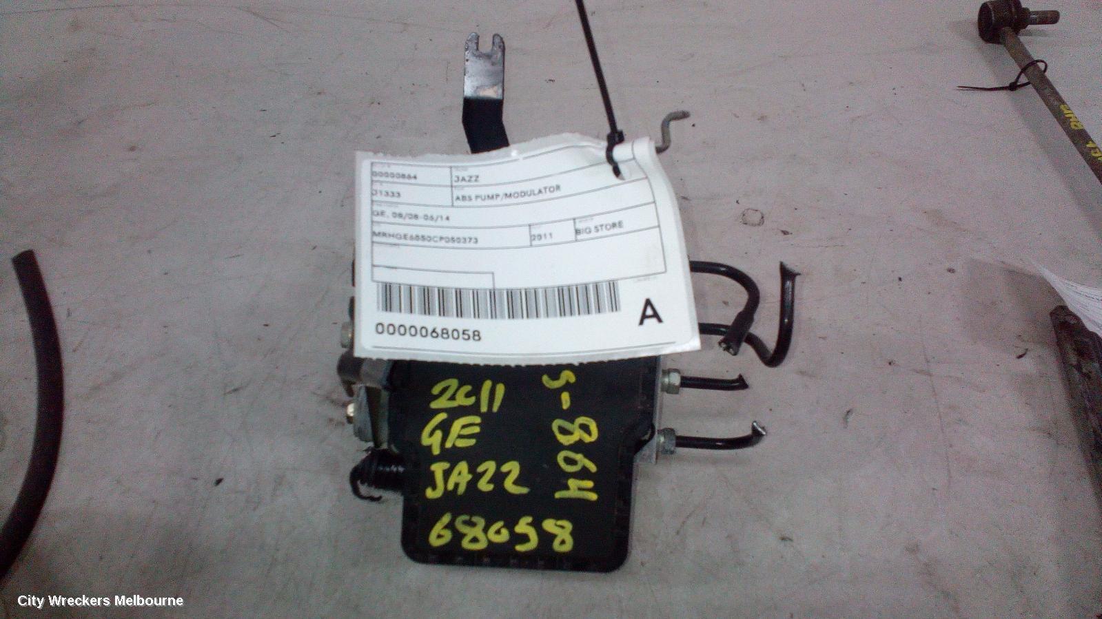 HONDA JAZZ 2011 Abs Pump/Modulator