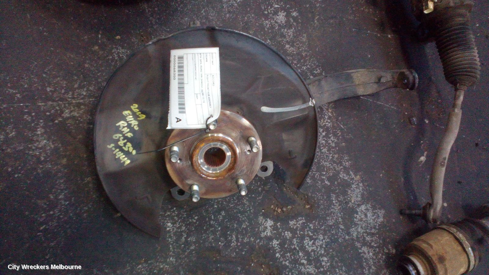 HONDA ACCORD 2009 Right Front Hub Assembly