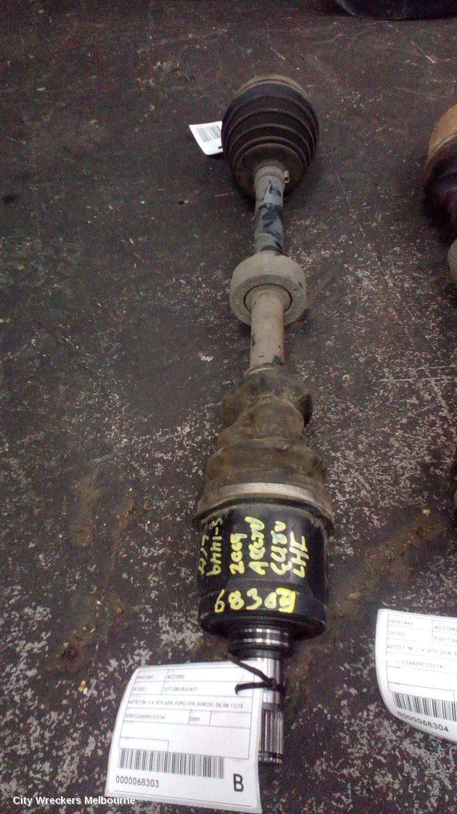 HONDA ACCORD 2009 Left Driveshaft