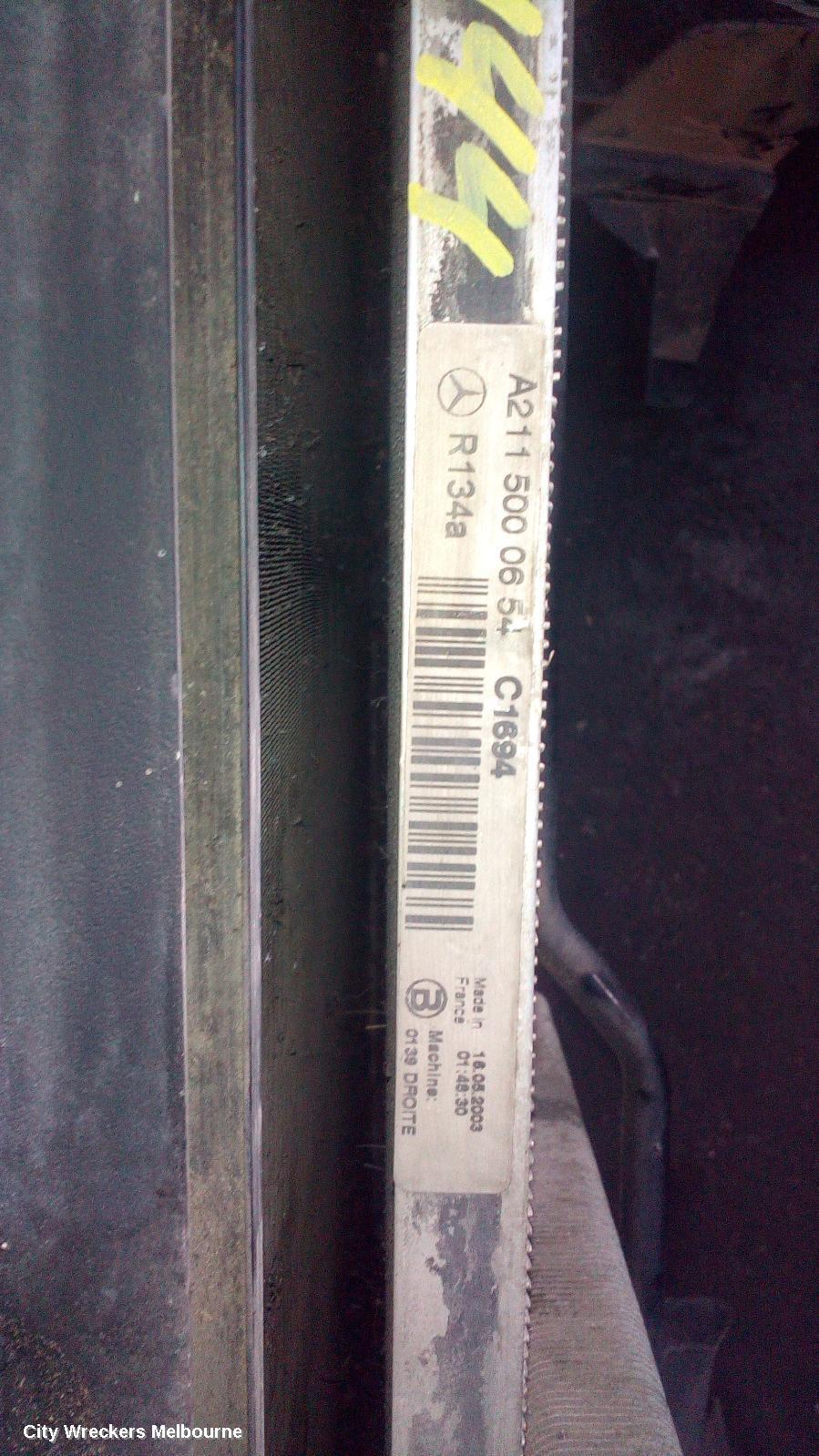 MERCEDES E CLASS 2003 A/C Condenser