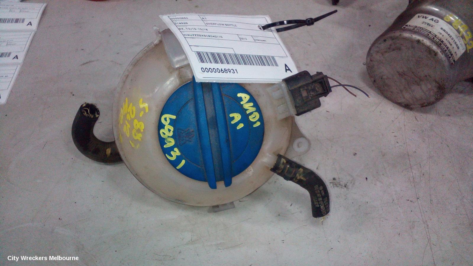 AUDI A1 2012 Overflow Bottle