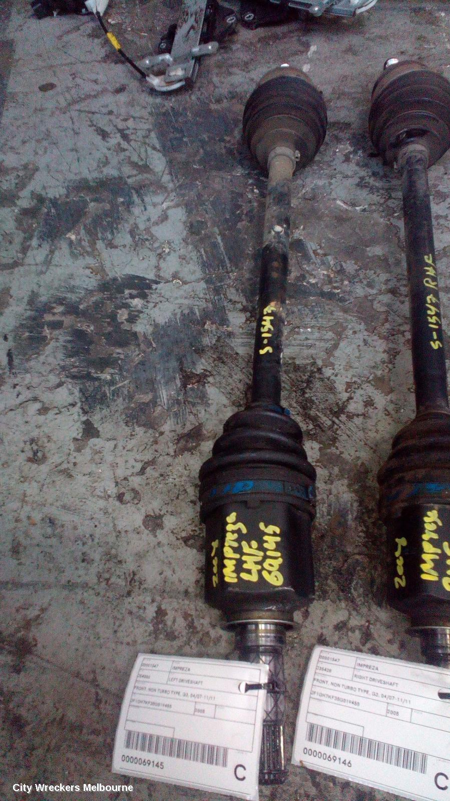 SUBARU IMPREZA 2008 Left Driveshaft