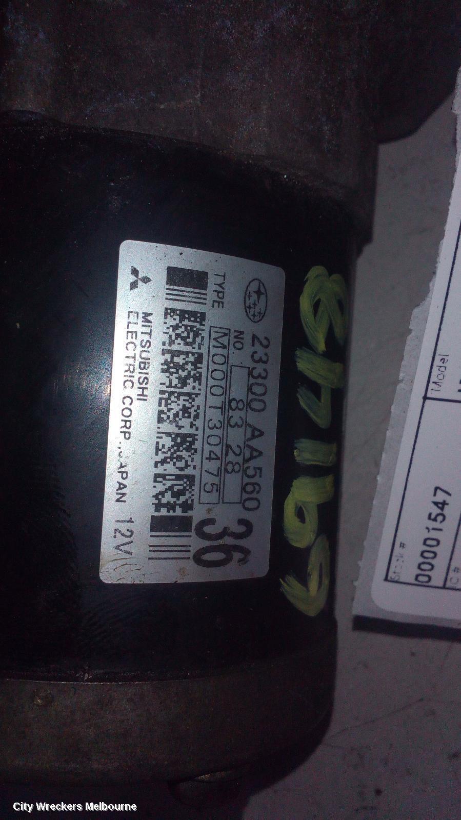 SUBARU IMPREZA 2008 Starter