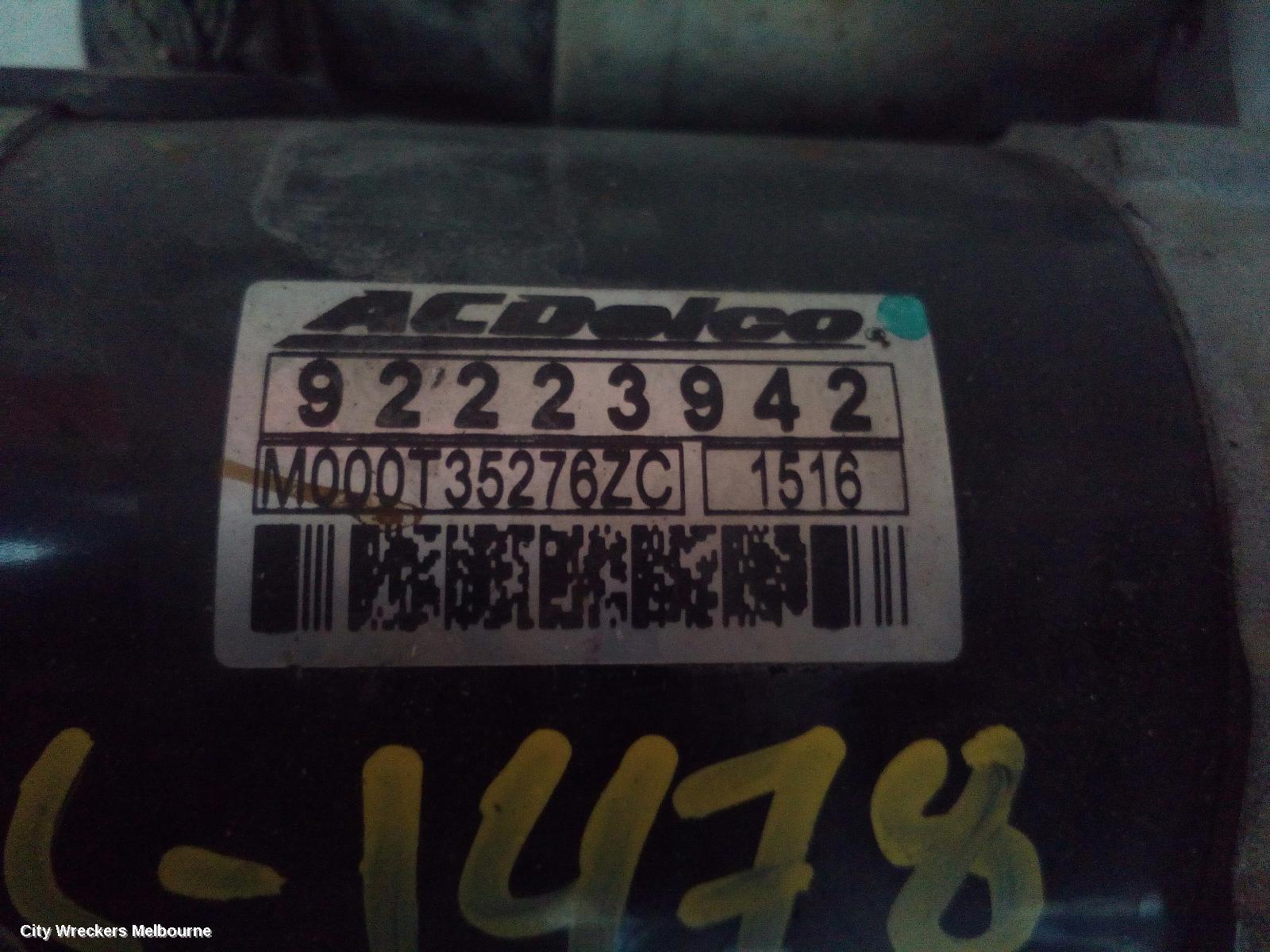 HOLDEN COMMODORE 2011 Starter