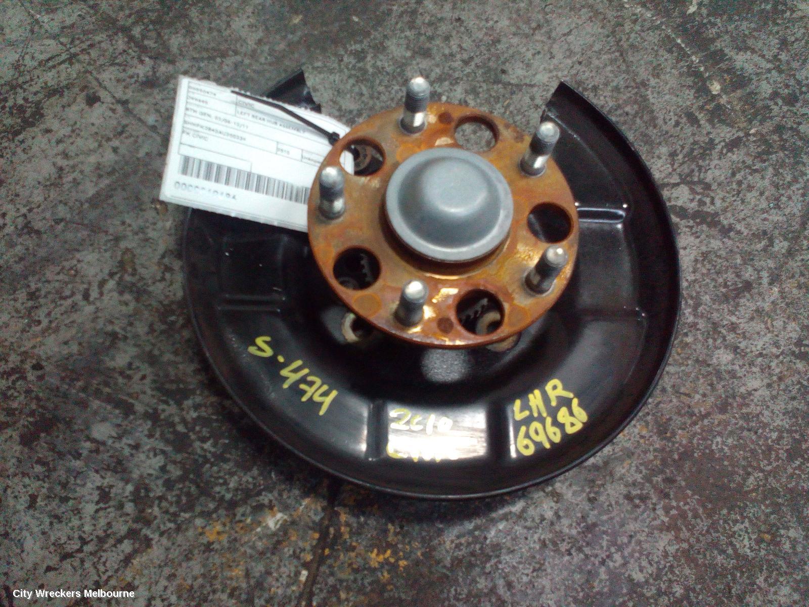 HONDA CIVIC 2010 Left Rear Hub Assembly