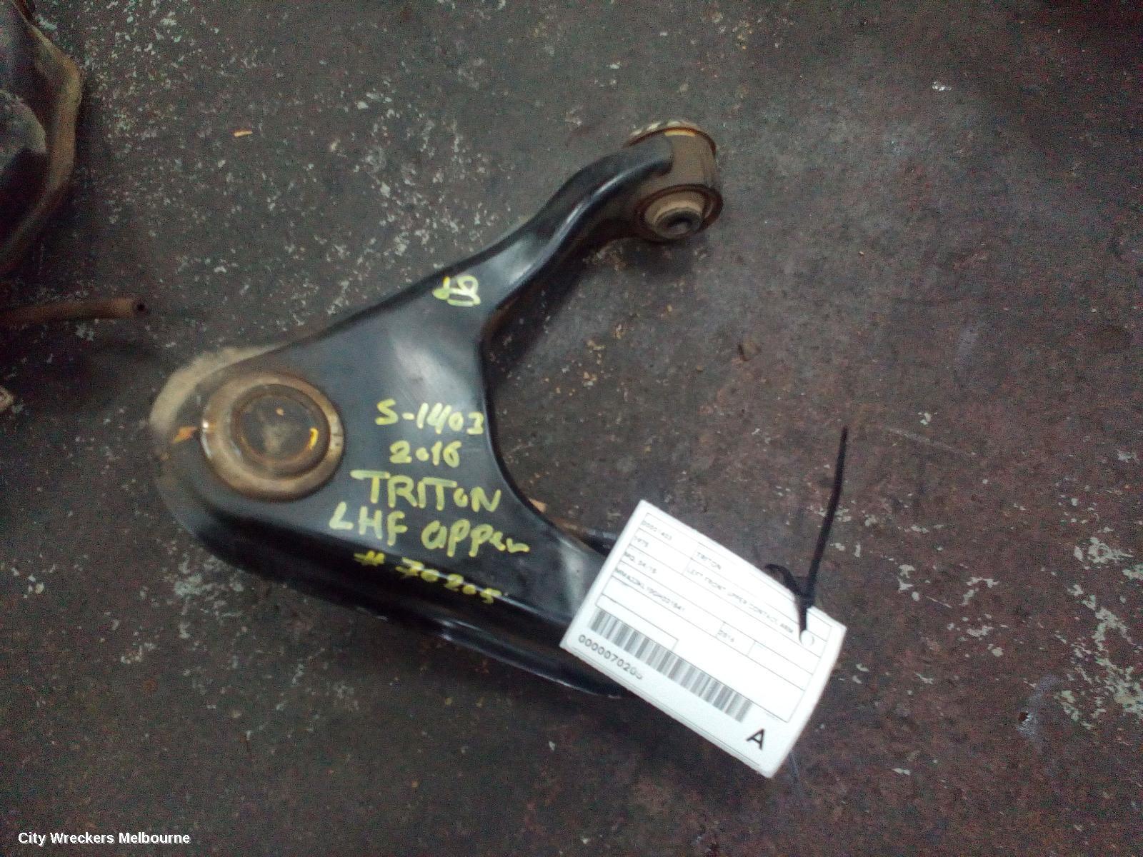 MITSUBISHI TRITON 2016 Left Front Upper Control Arm