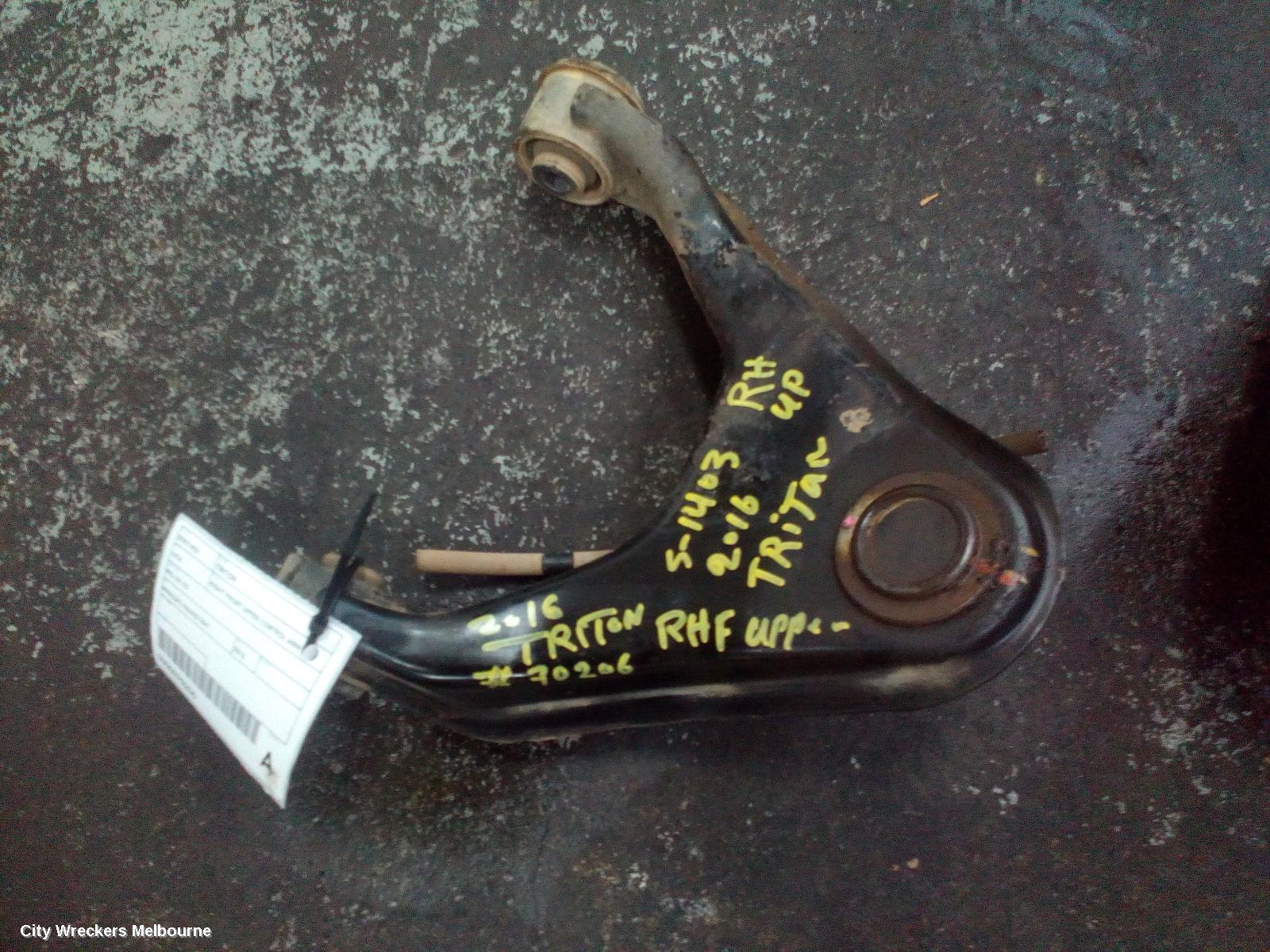 MITSUBISHI TRITON 2016 Right Front Upper Control Arm