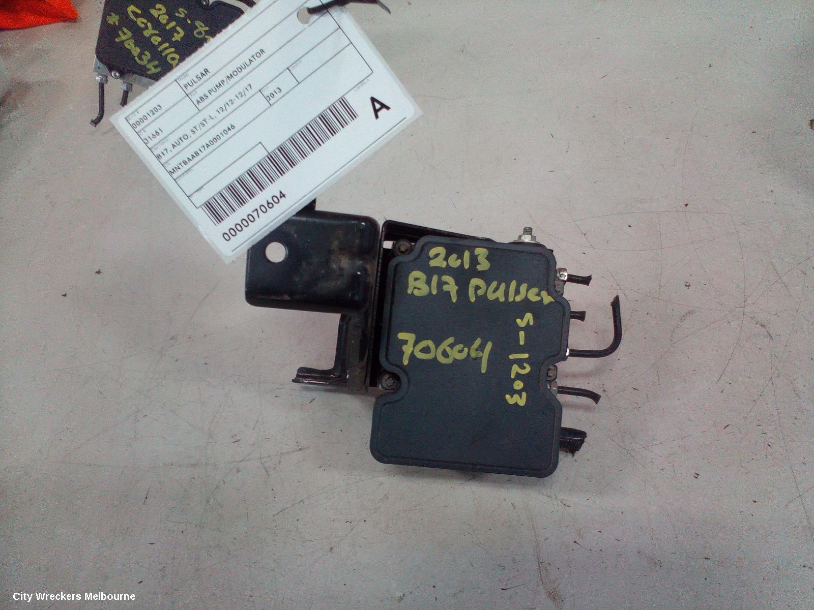 NISSAN PULSAR 2013 Abs Pump/Modulator