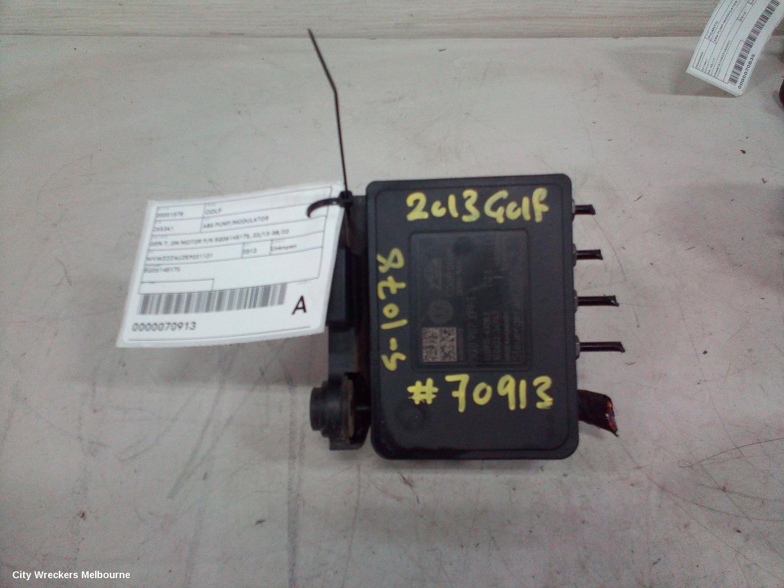 VOLKSWAGEN GOLF 2013 Abs Pump/Modulator