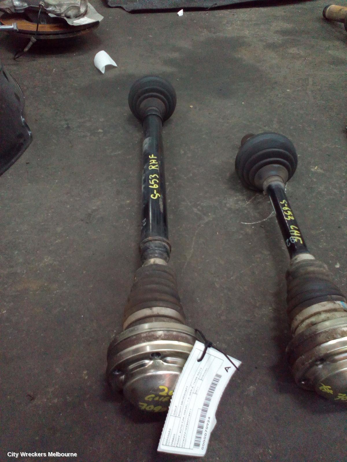 VOLKSWAGEN GOLF 2011 Right Driveshaft