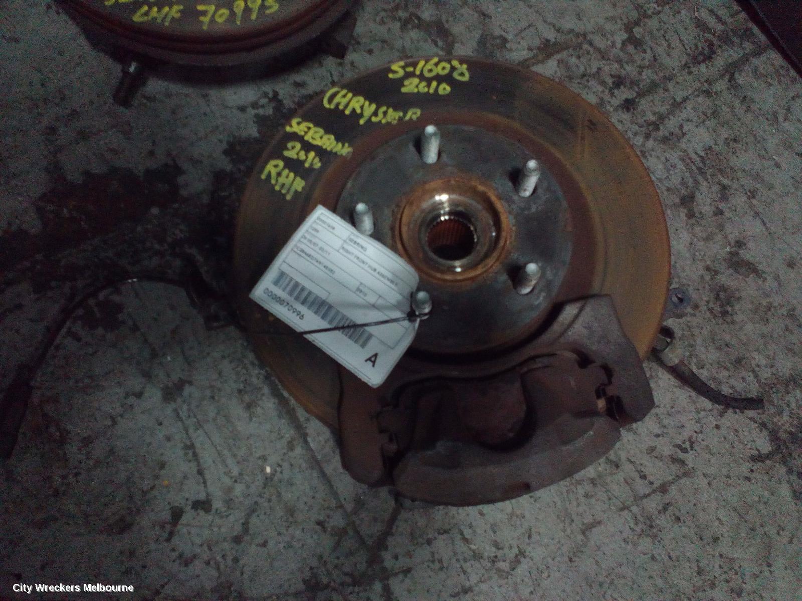 CHRYSLER SEBRING 2010 Right Front Hub Assembly