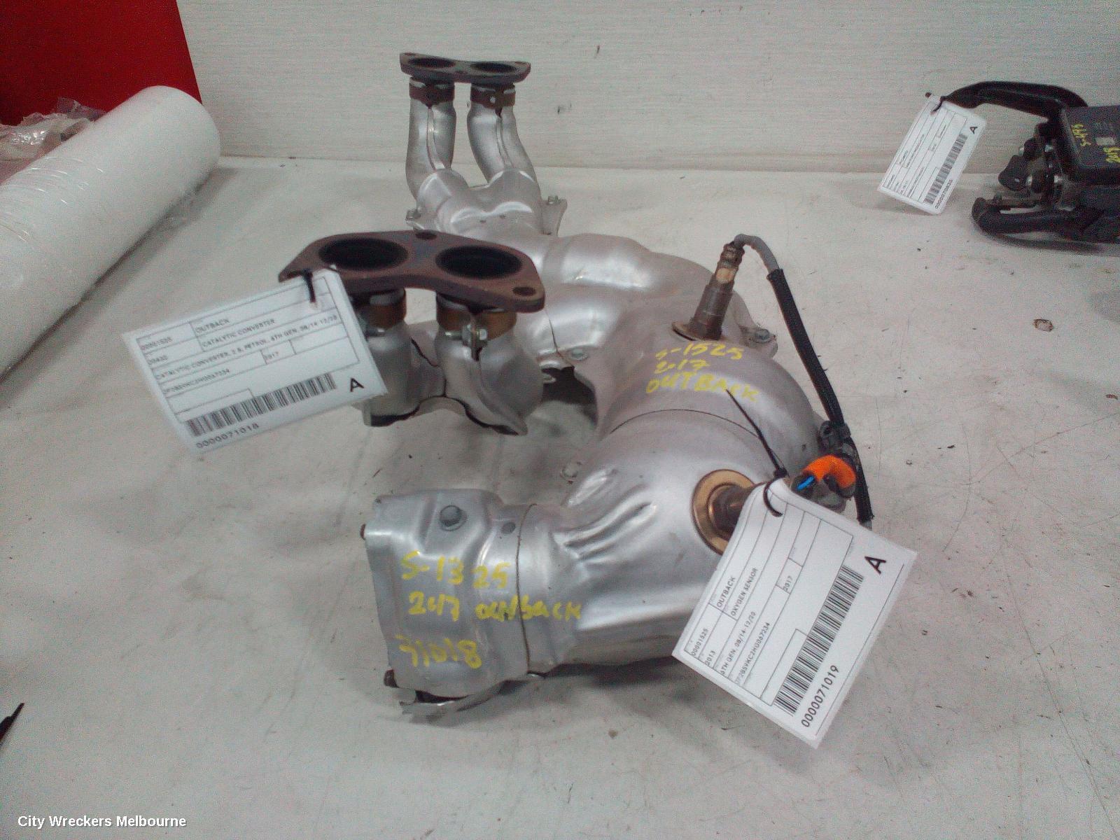 SUBARU OUTBACK 2017 Catalytic Converter