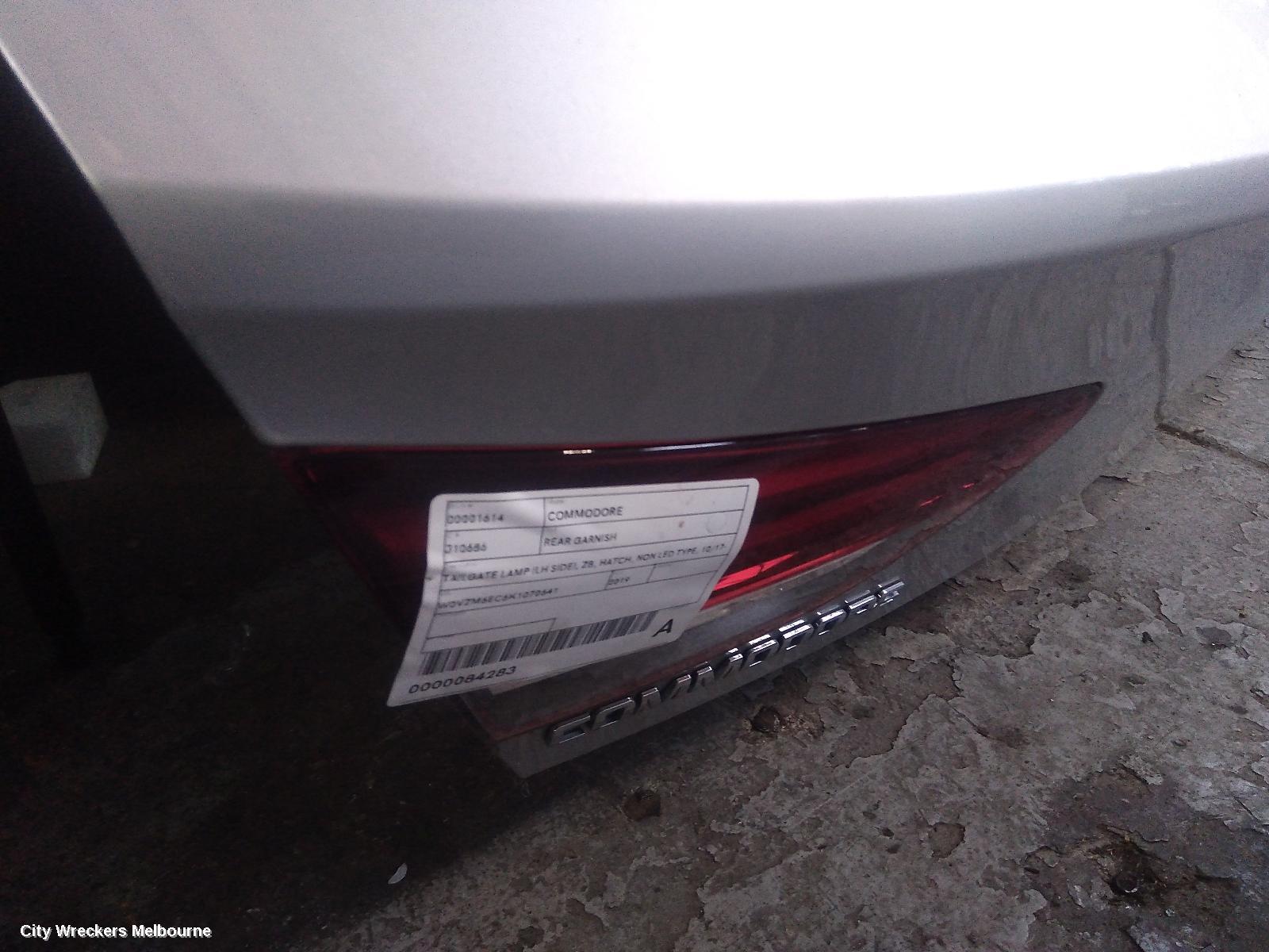 HOLDEN COMMODORE 2019 Rear Garnish