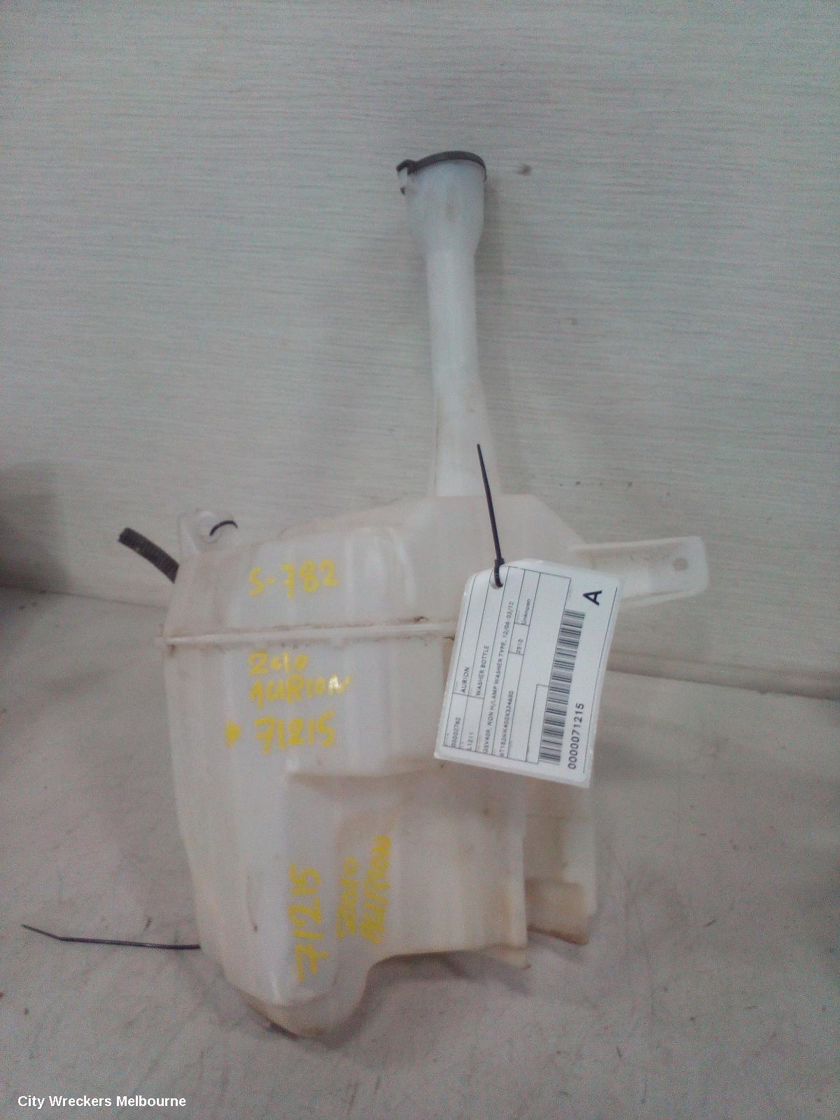 TOYOTA AURION 2010 Washer Bottle
