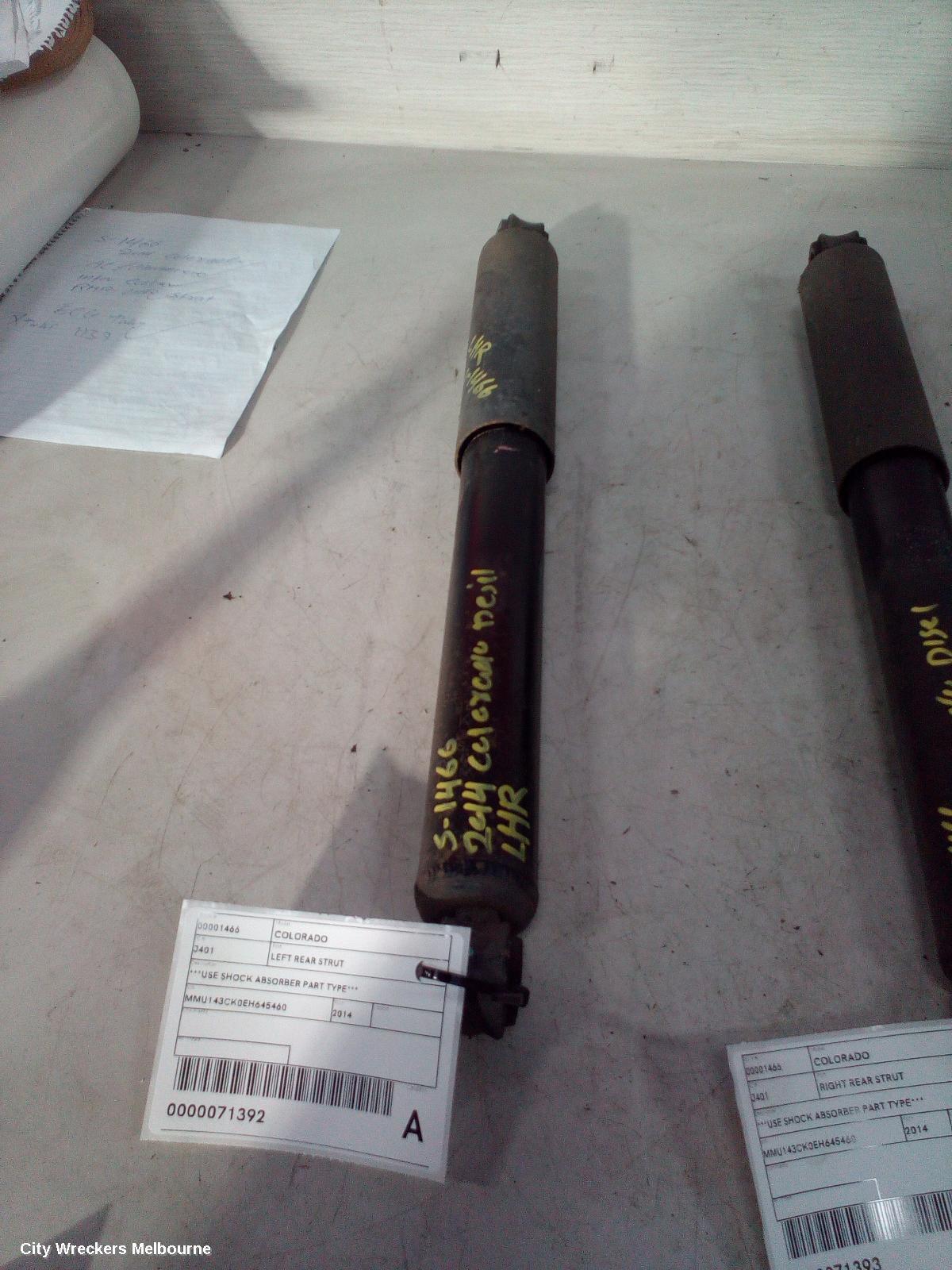 HOLDEN COLORADO 2014 Left Rear Strut