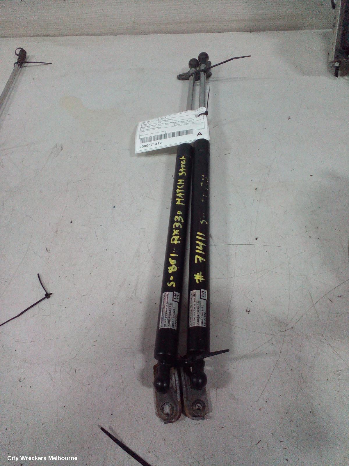 LEXUS RX SERIES 2005 Hatch Strut