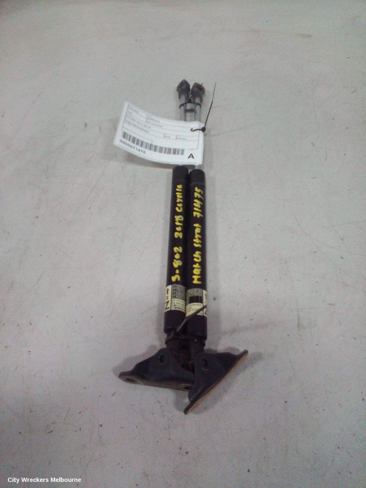 TOYOTA COROLLA 2018 Hatch Strut