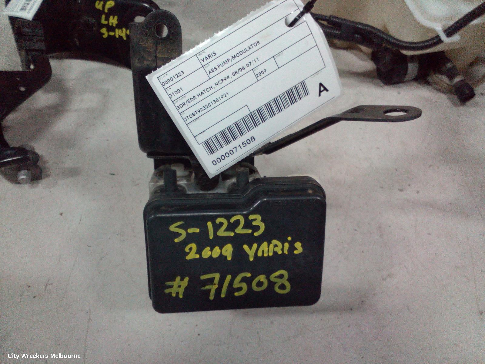 TOYOTA YARIS 2009 Abs Pump/Modulator