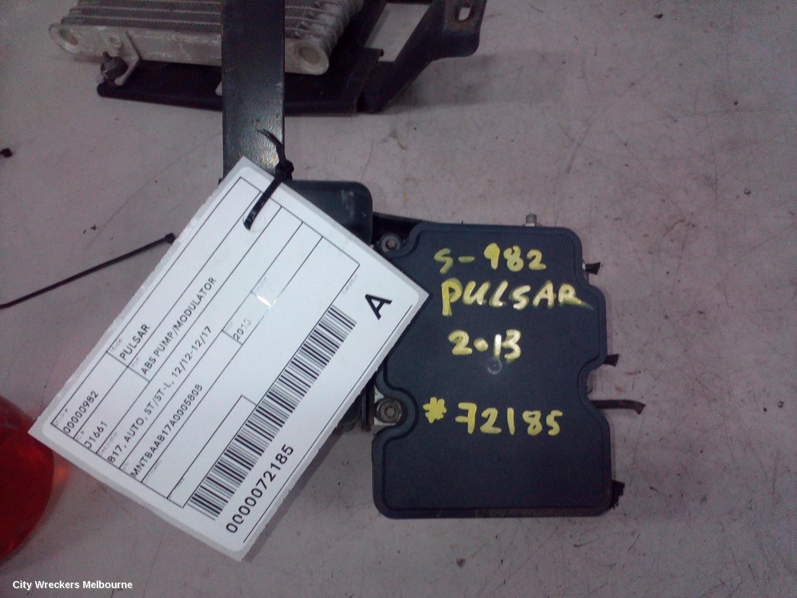 NISSAN PULSAR 2013 Abs Pump/Modulator