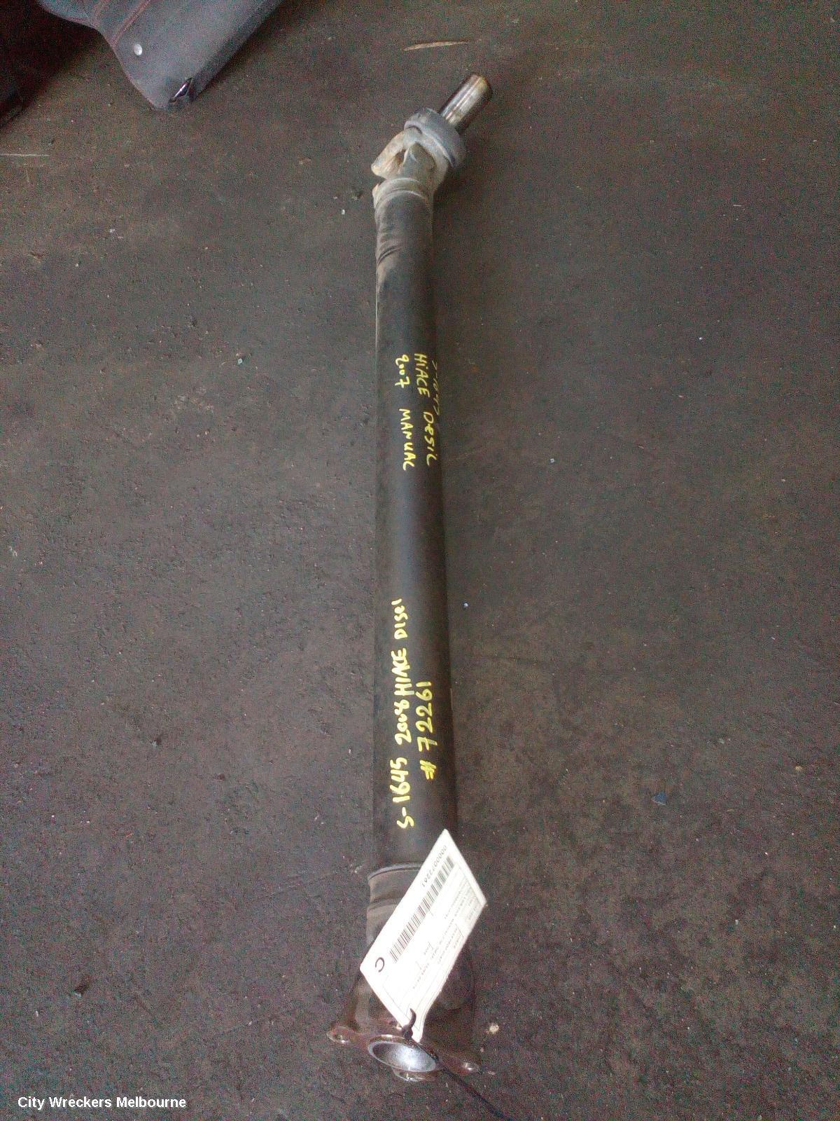 TOYOTA HIACE 2008 Rear Drive Shaft