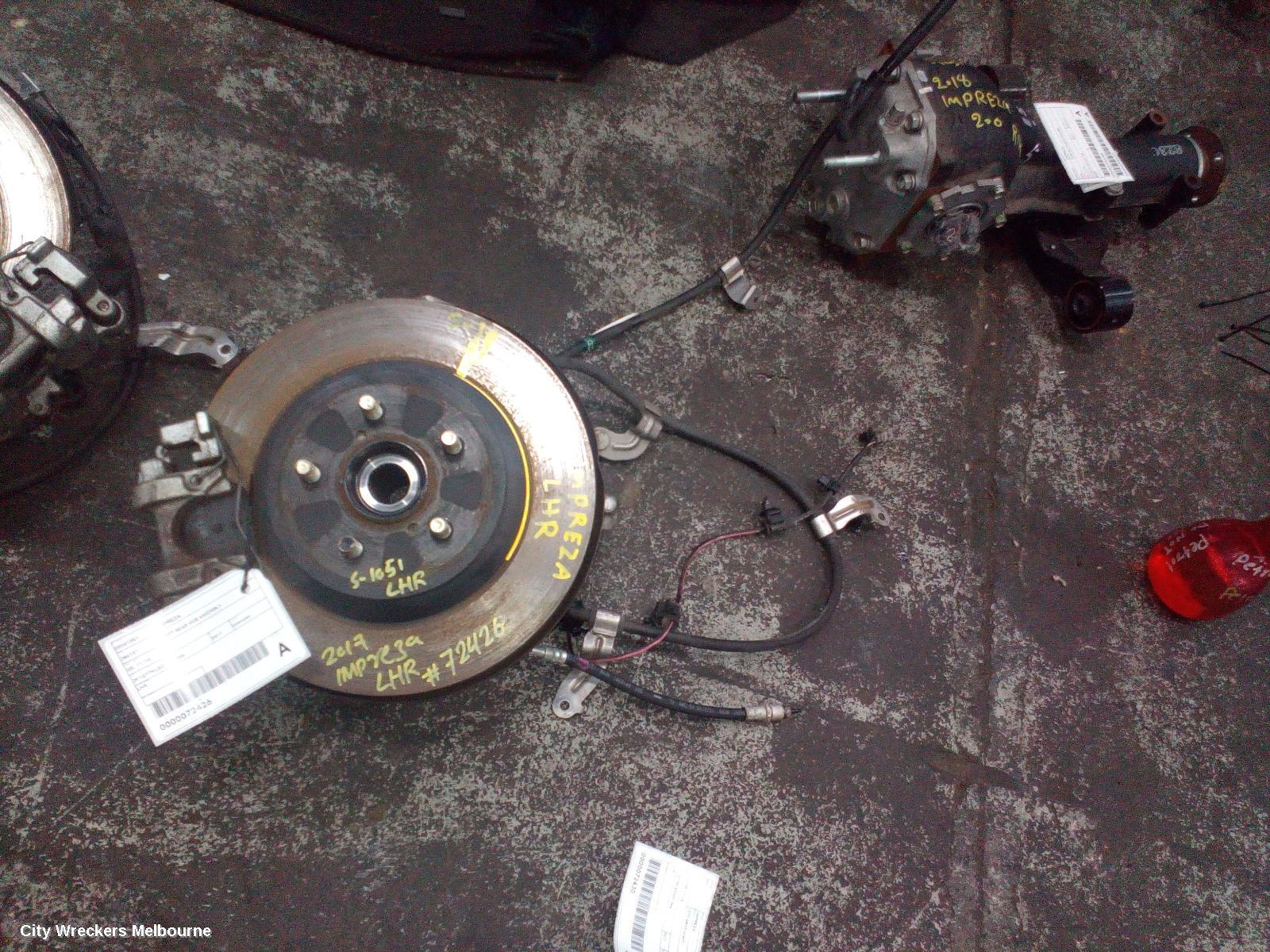 SUBARU IMPREZA 2017 Left Rear Hub Assembly