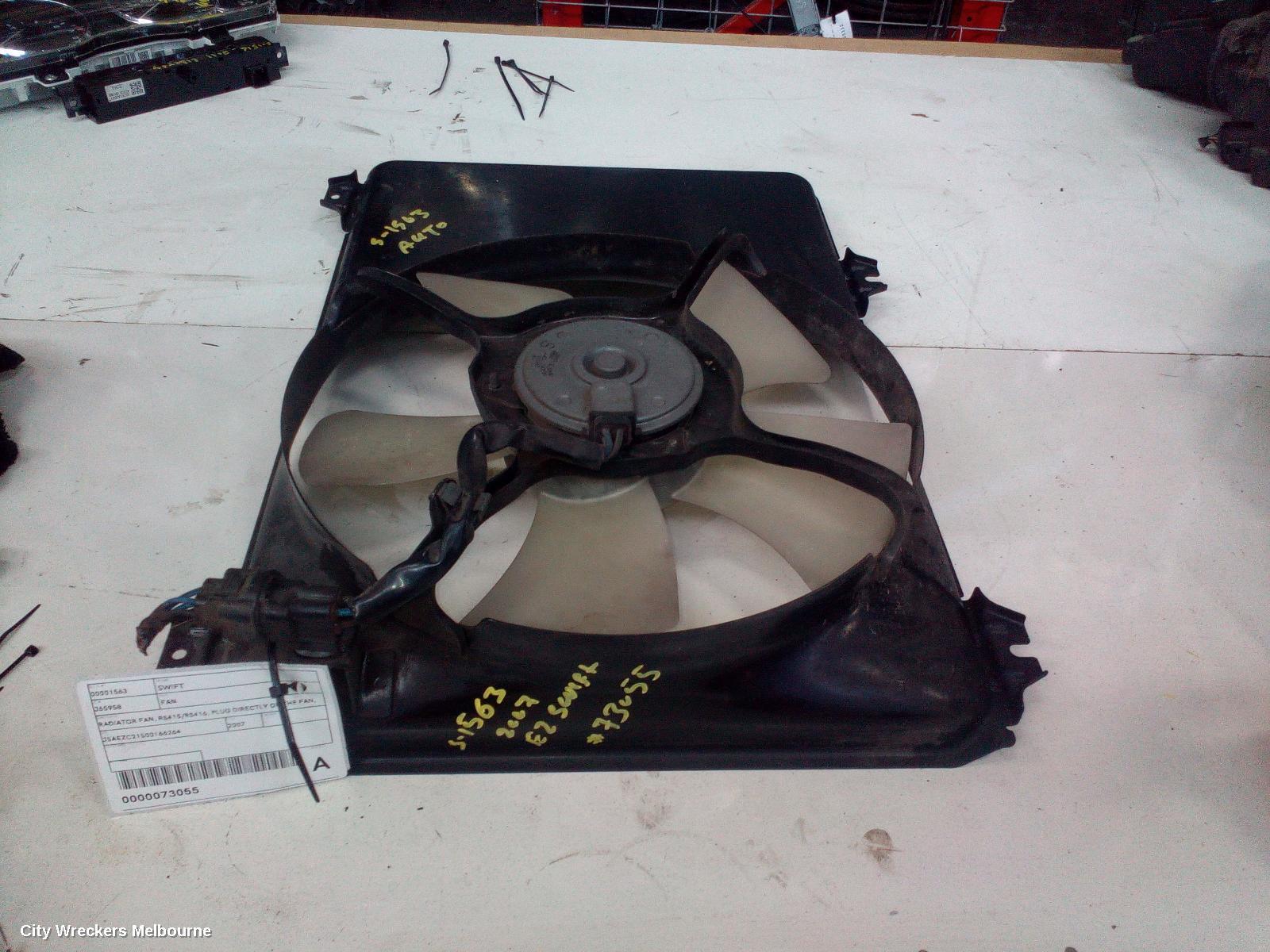 SUZUKI SWIFT 2007 Fan