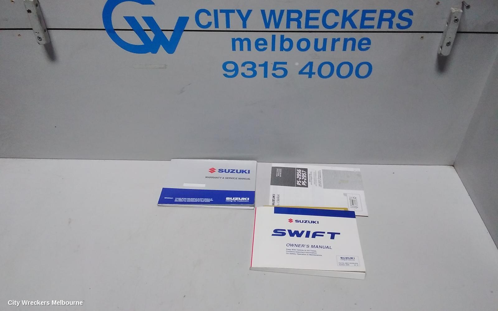 SUZUKI SWIFT 2007 Owners Handbook