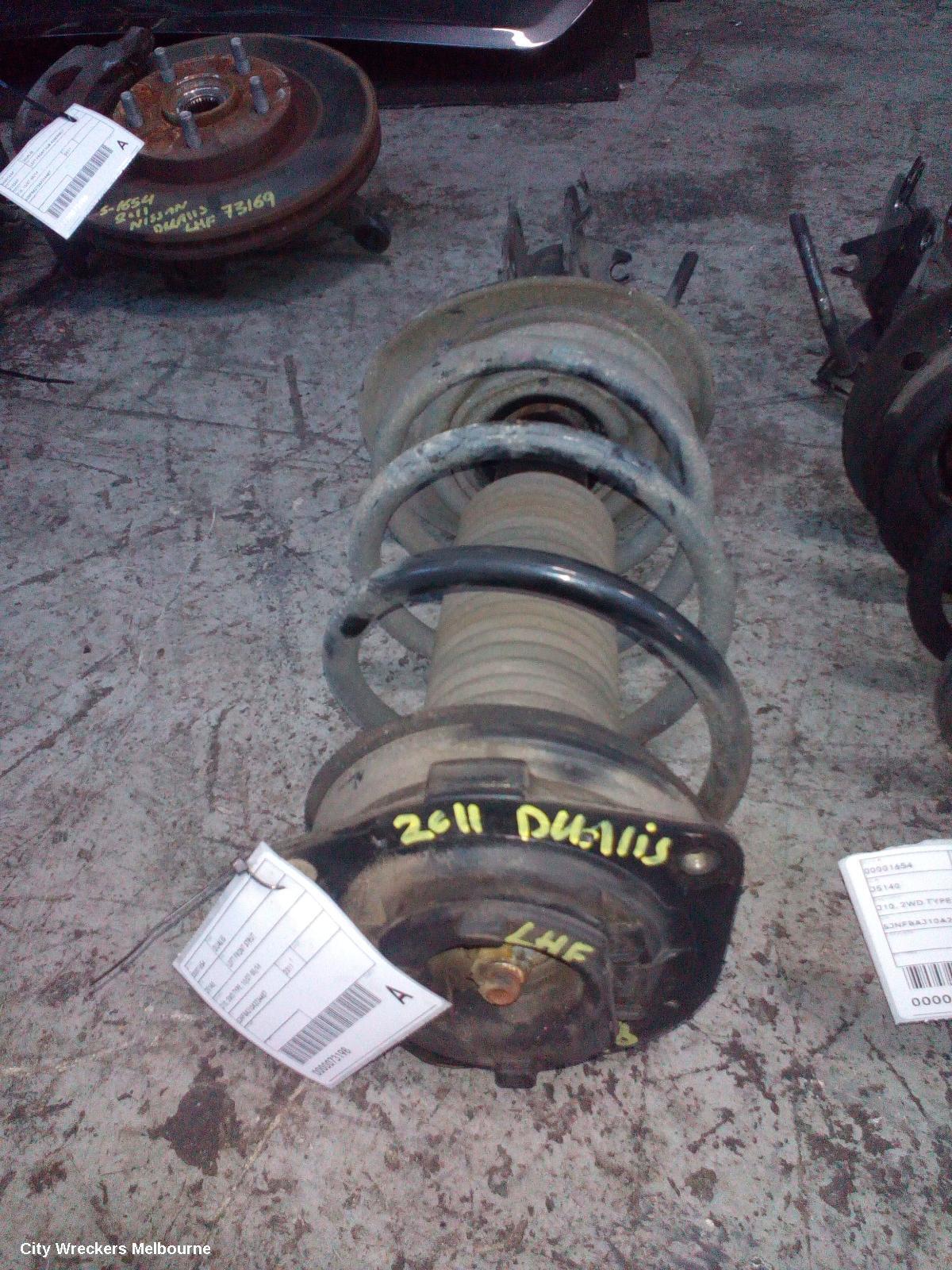 NISSAN DUALIS 2011 Left Front Strut