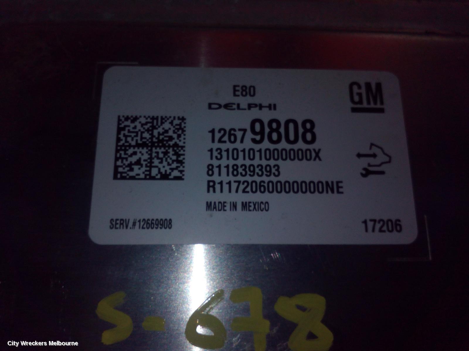 HOLDEN ASTRA 2018 Ecu