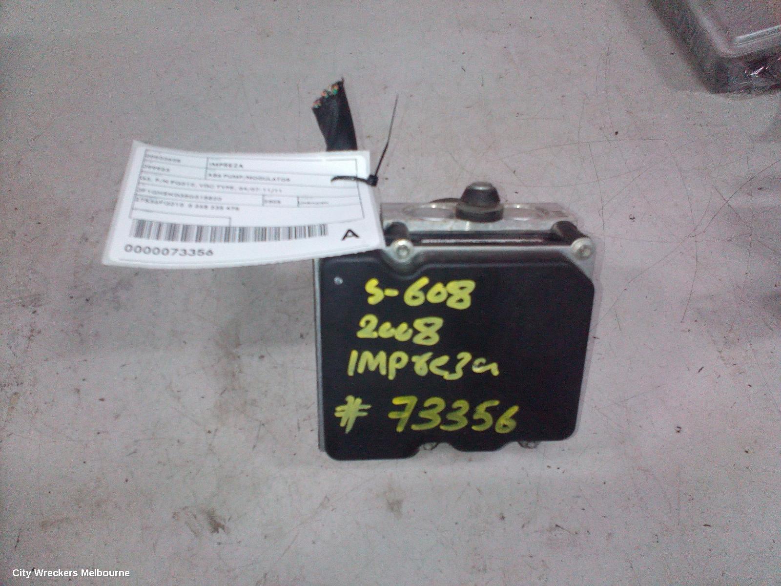 SUBARU IMPREZA 2008 Abs Pump/Modulator