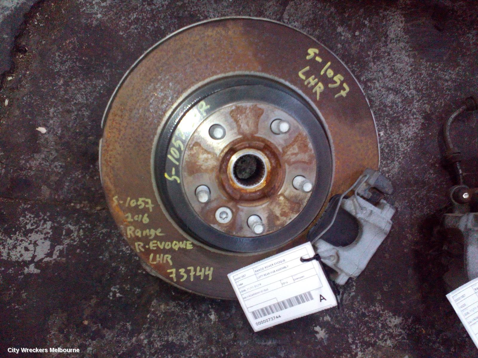 LAND ROVER RANGEROVER EVOQUE 2016 Left Rear Hub Assembly