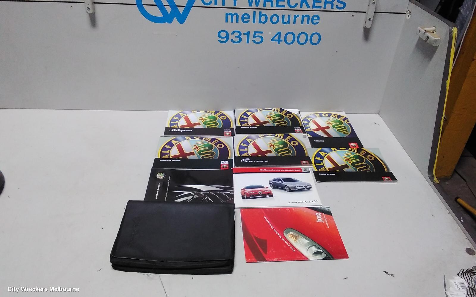 ALFA ROMEO 159 2008 Owners Handbook