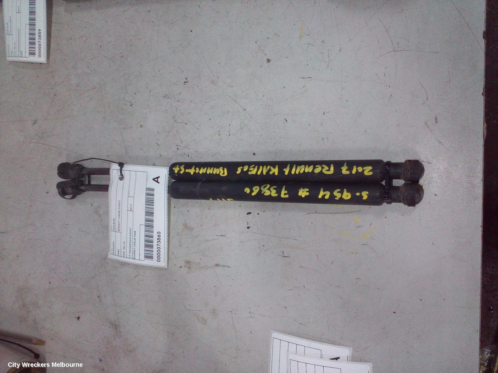 RENAULT KALEOS 2017 Bonnet Hinge/Strut
