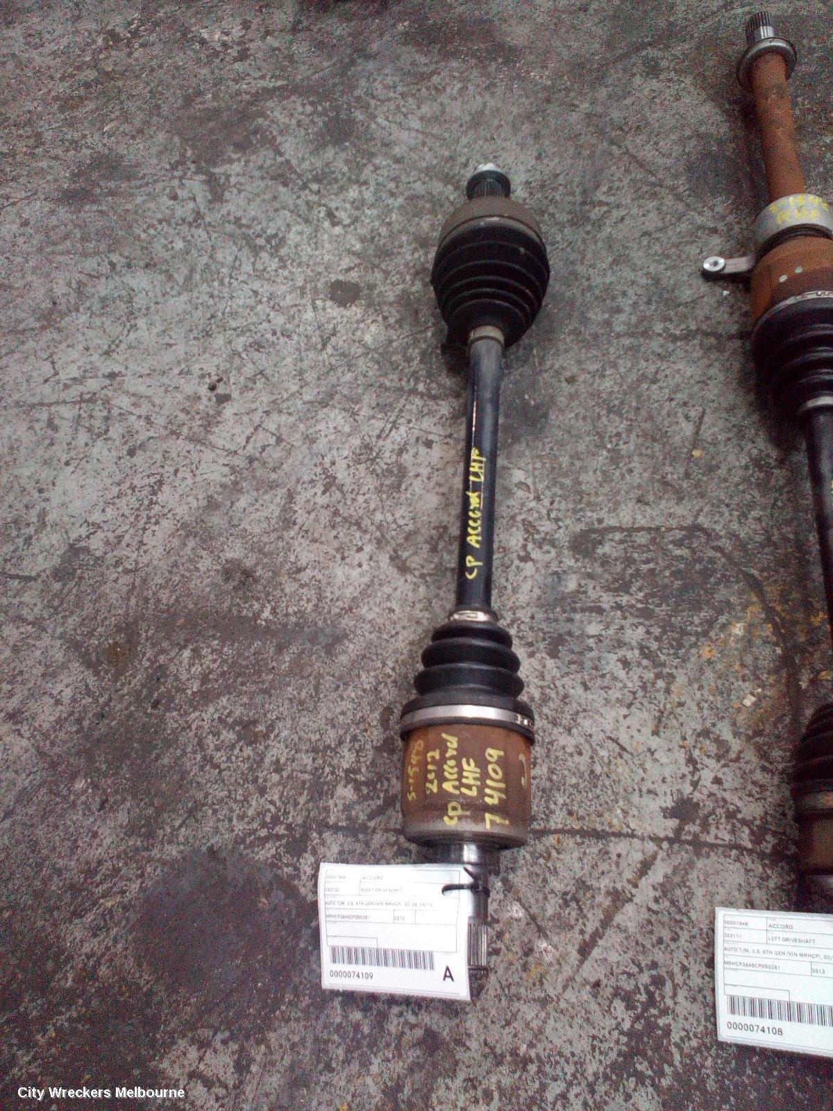 HONDA ACCORD 2013 Right Driveshaft