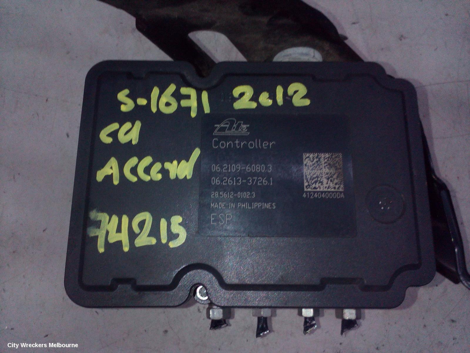 HONDA ACCORD 2012 Abs Pump/Modulator