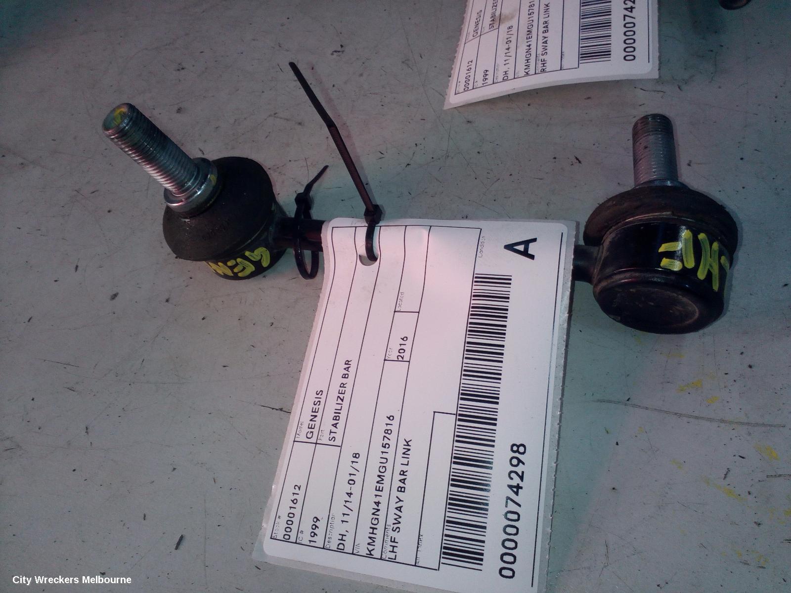 HYUNDAI GENESIS 2016 Stabiliser Bar