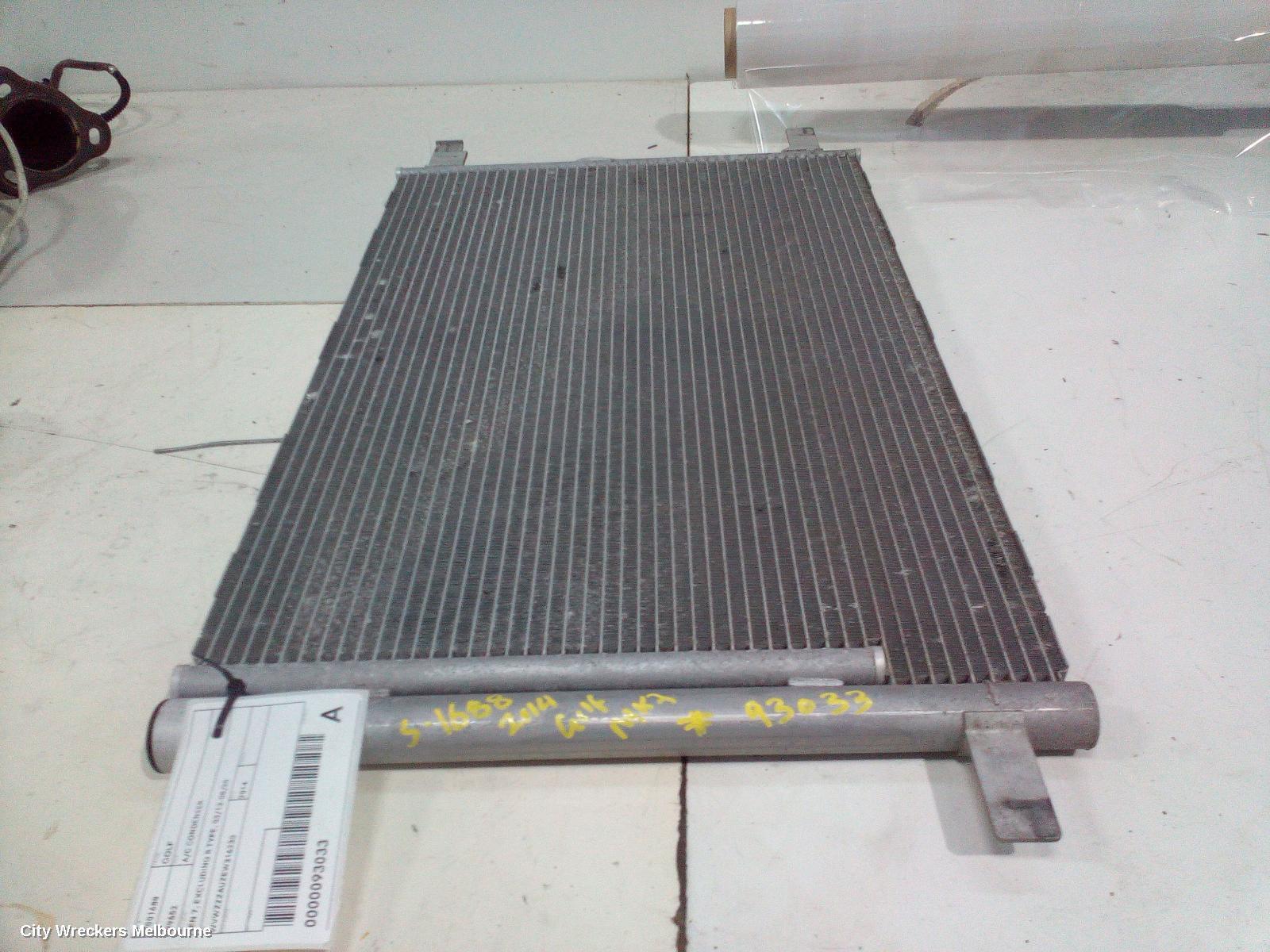 VOLKSWAGEN GOLF 2014 A/C Condenser