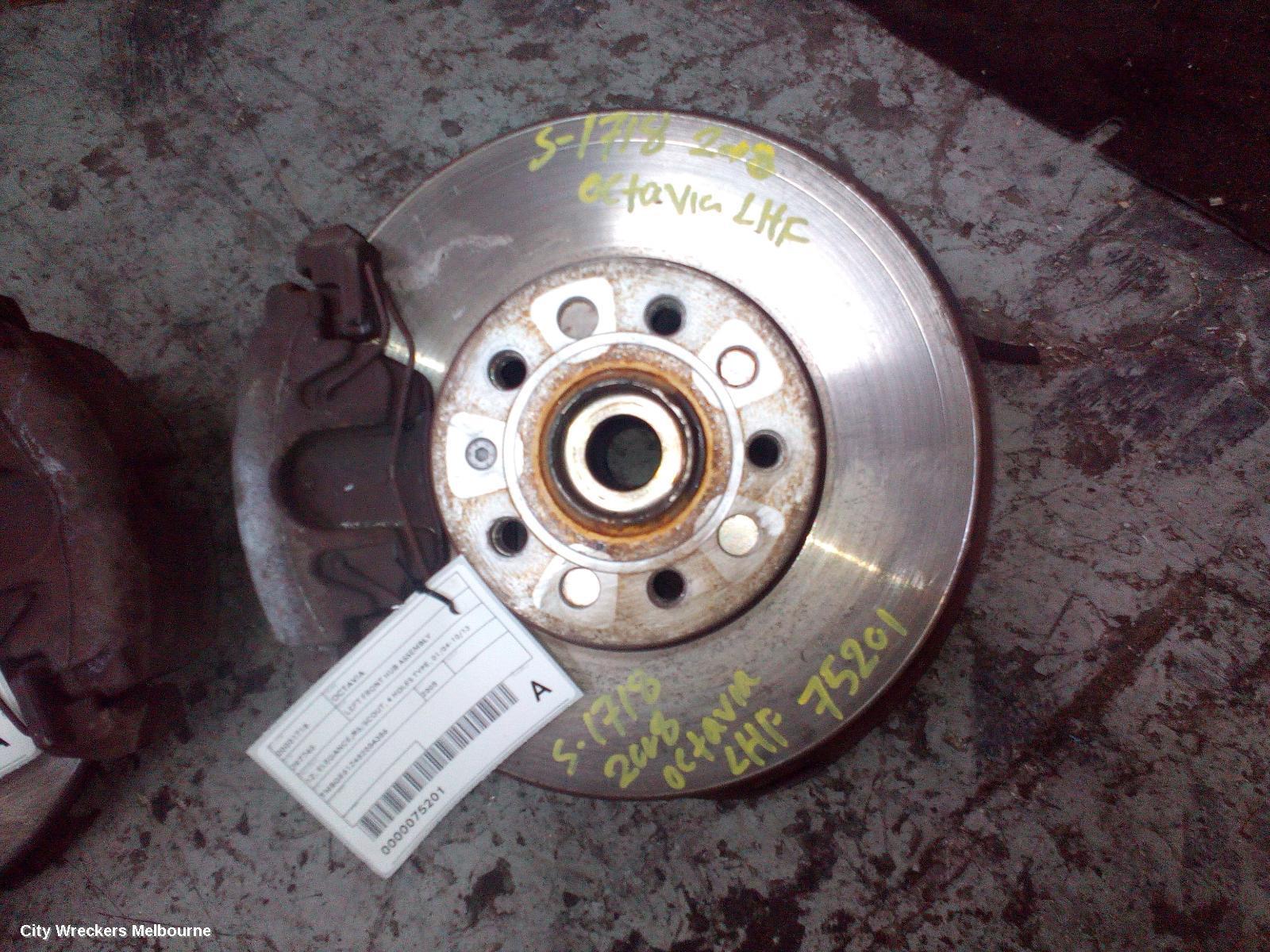 SKODA OCTAVIA 2008 Left Front Hub Assembly