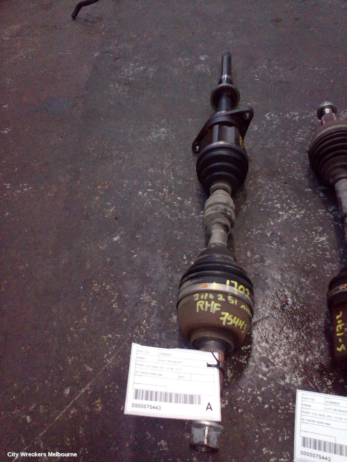 NISSAN MURANO 2009 Right Driveshaft