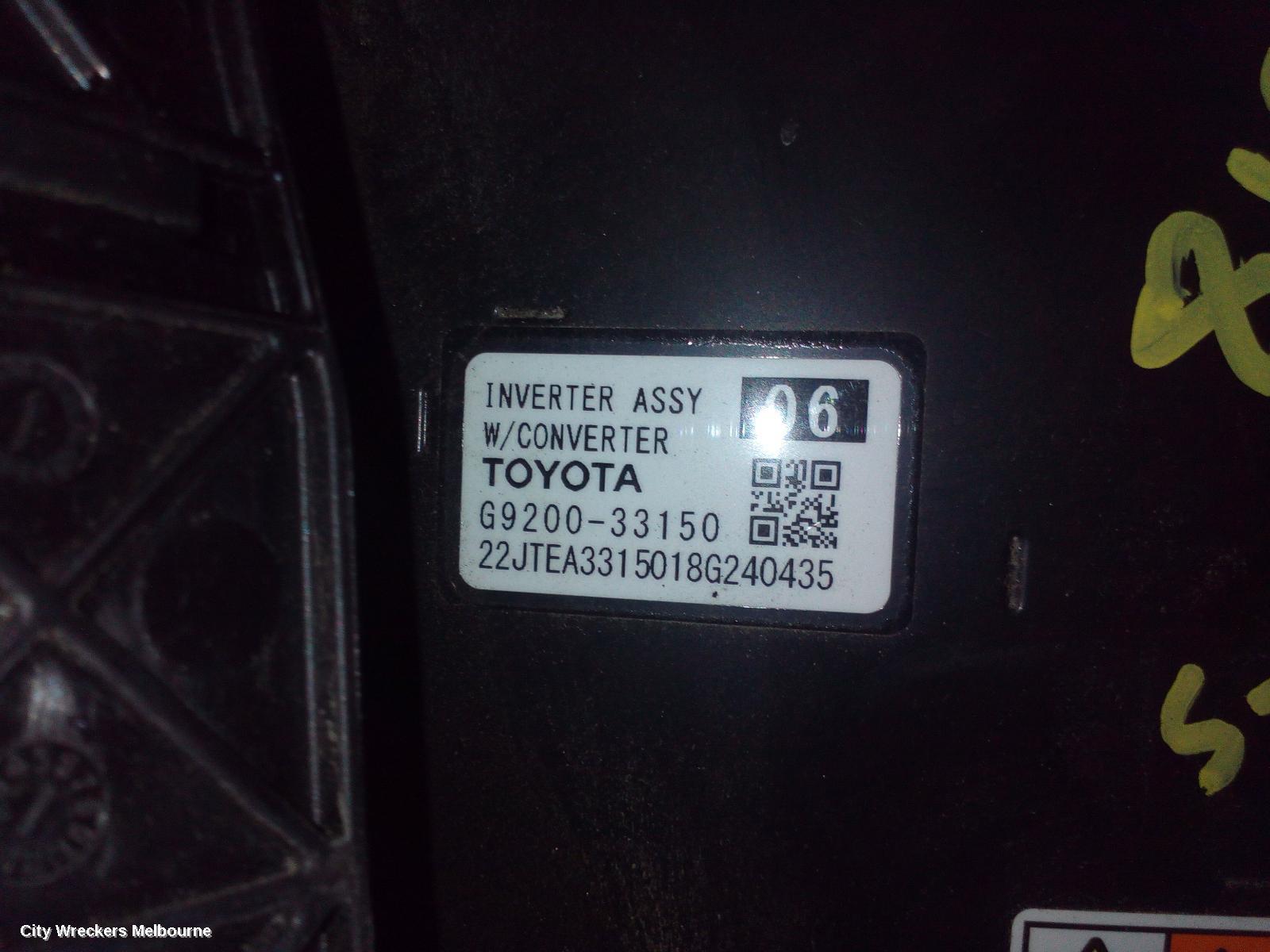 TOYOTA CAMRY 2018 Inverter