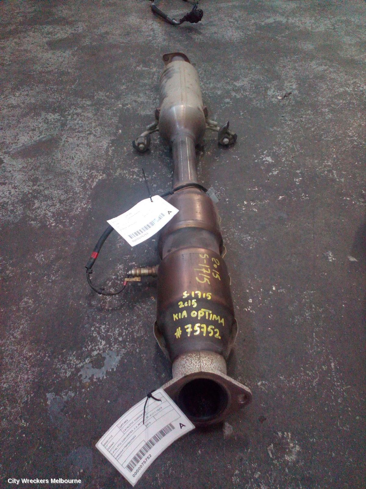 KIA OPTIMA 2015 Catalytic Converter