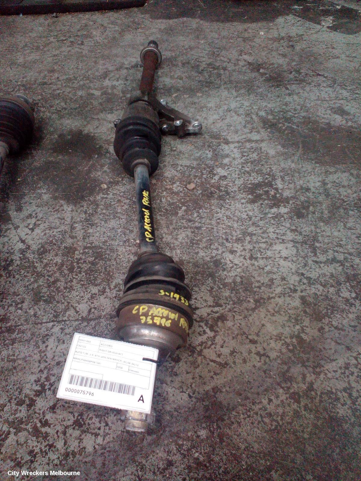 HONDA ACCORD 2008 Right Driveshaft