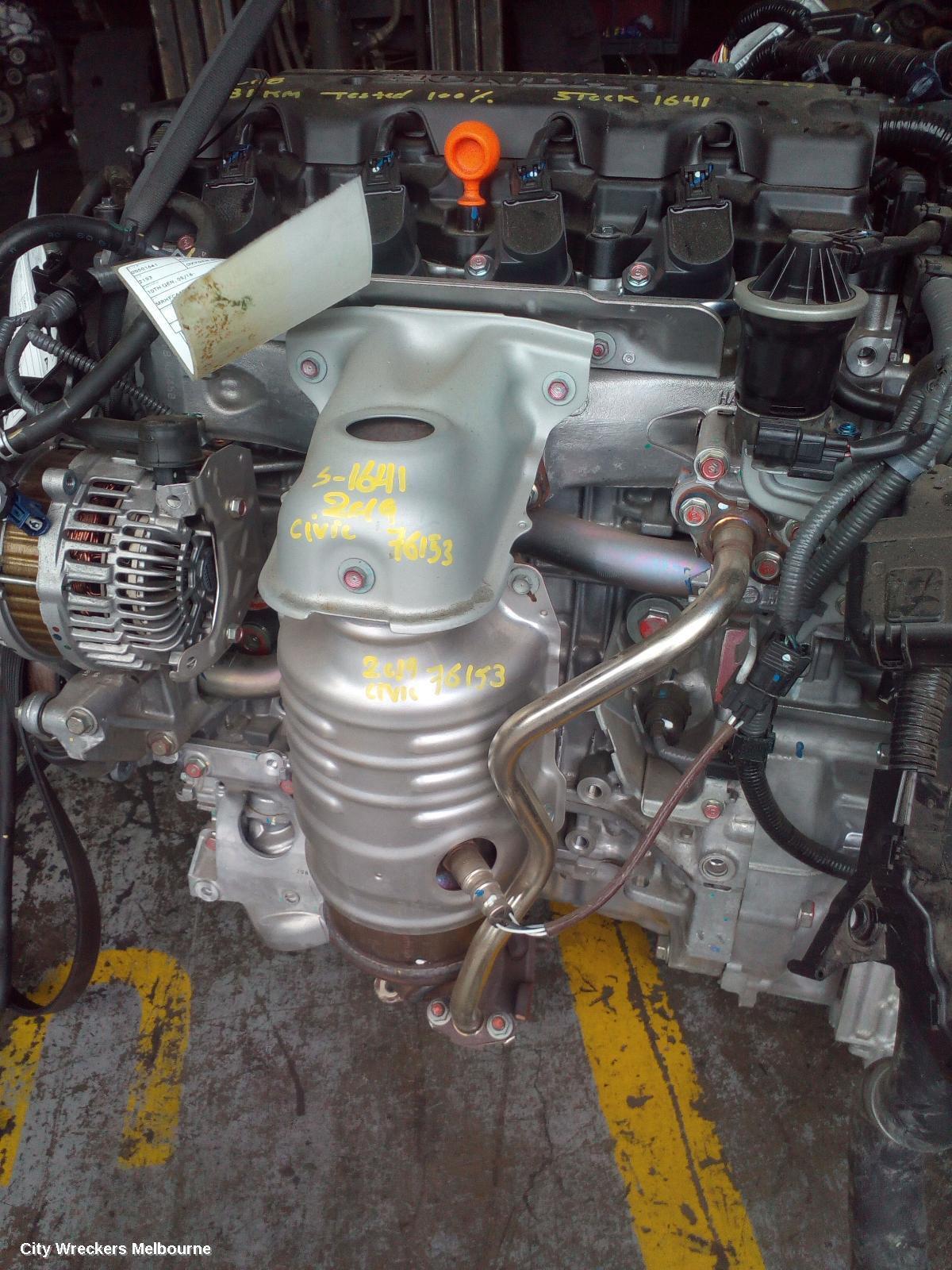 HONDA CIVIC 2019 Oxygen Sensor