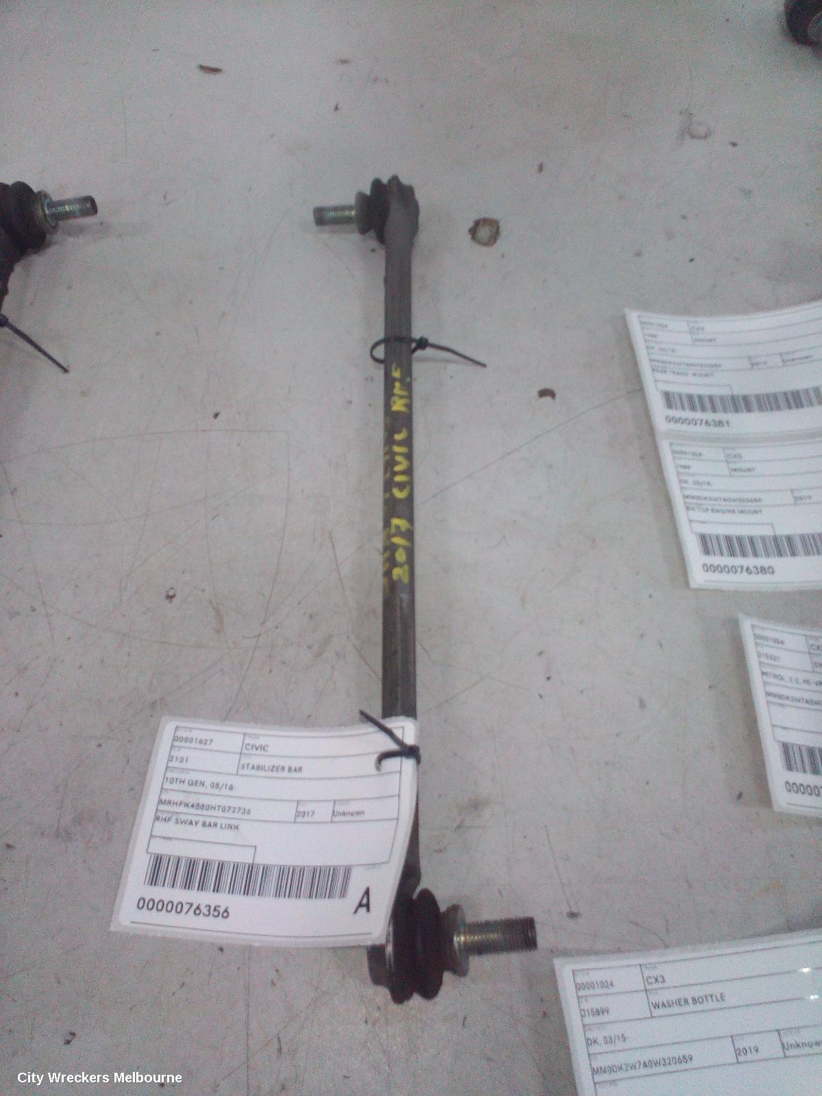 HONDA CIVIC 2017 Stabiliser Bar