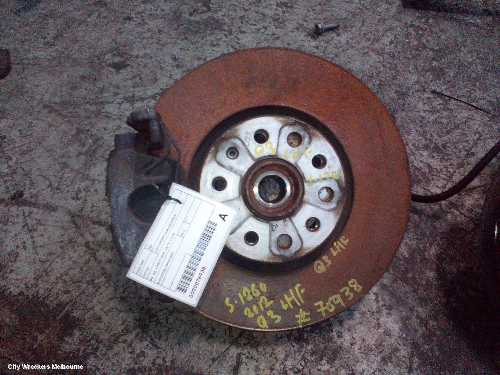 AUDI Q3 2012 Left Front Hub Assembly