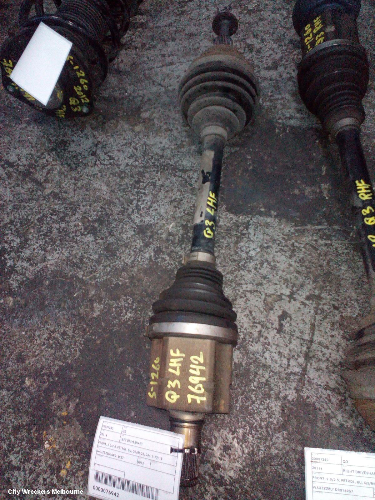 AUDI Q3 2012 Left Driveshaft