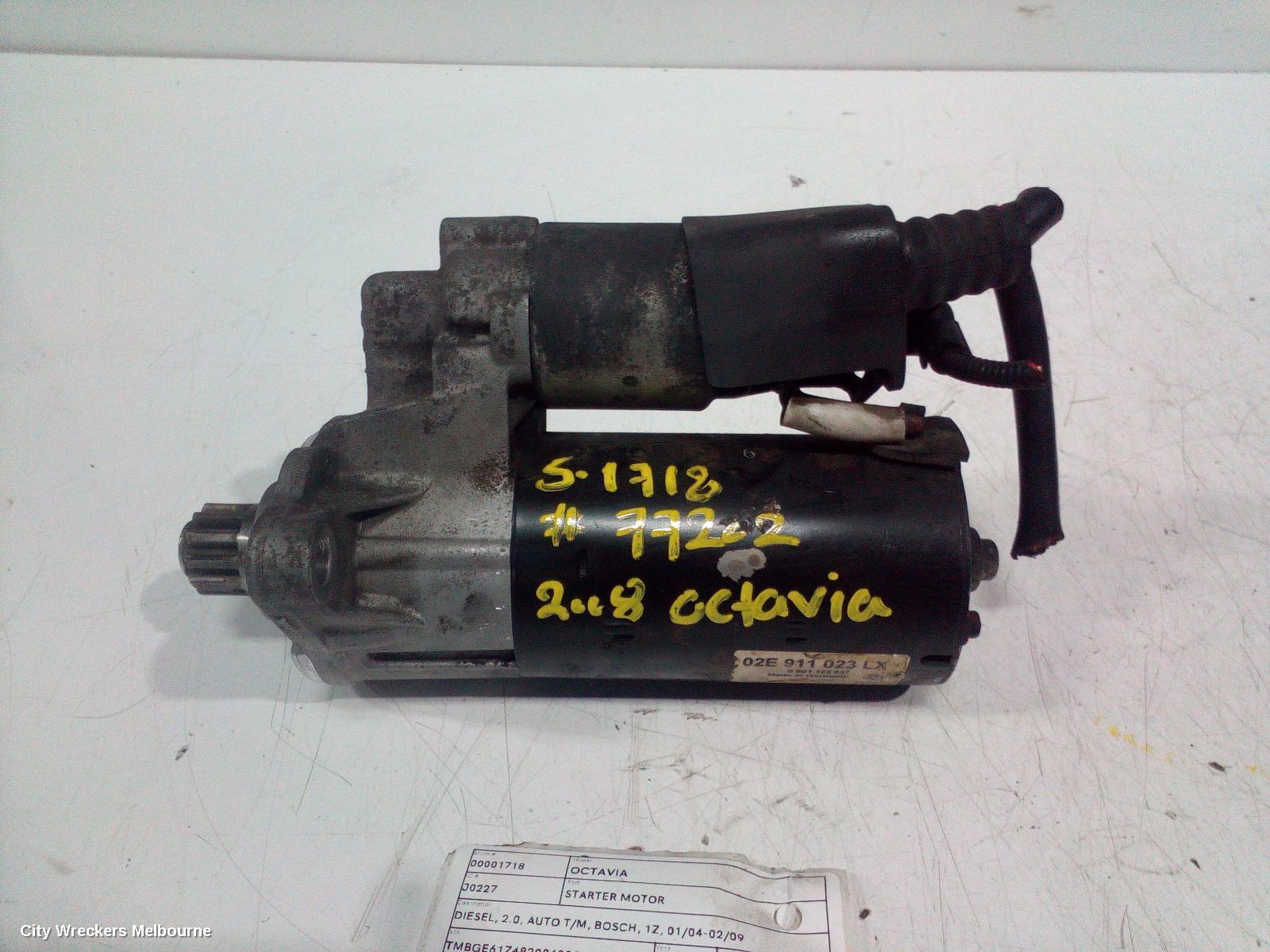 SKODA OCTAVIA 2008 Starter