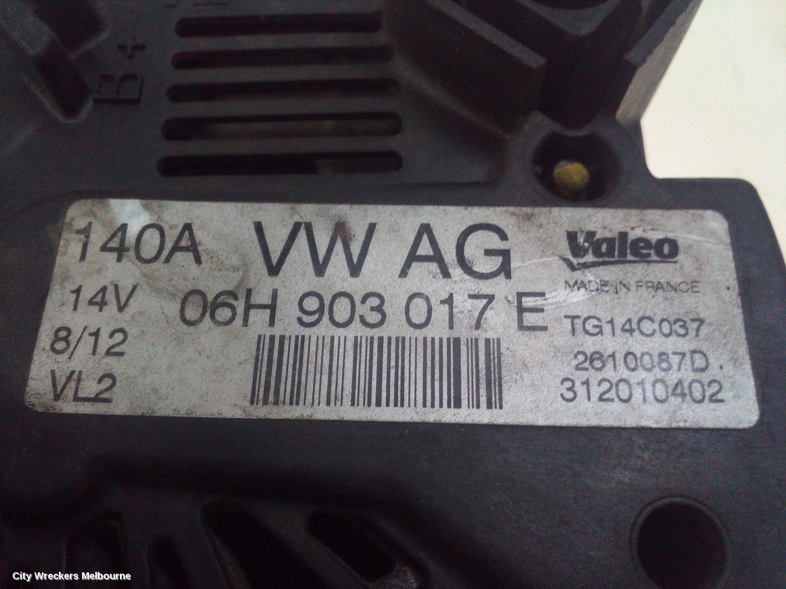 VOLKSWAGEN PASSAT 2012 Alternator